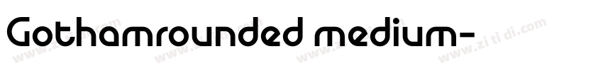 Gothamrounded medium字体转换